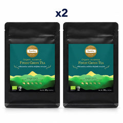 Raming Organic Assamica Finest Green Tea 60 g — Pack of 2 - product cover