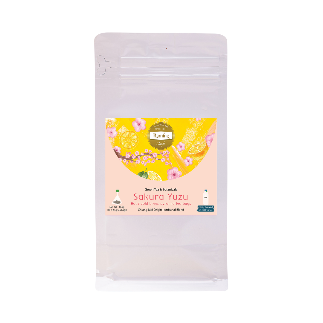 Raming Sakura Yuzu Craft Tea 15 Tea Bags (37.5 g) — 1 Unit - product cover