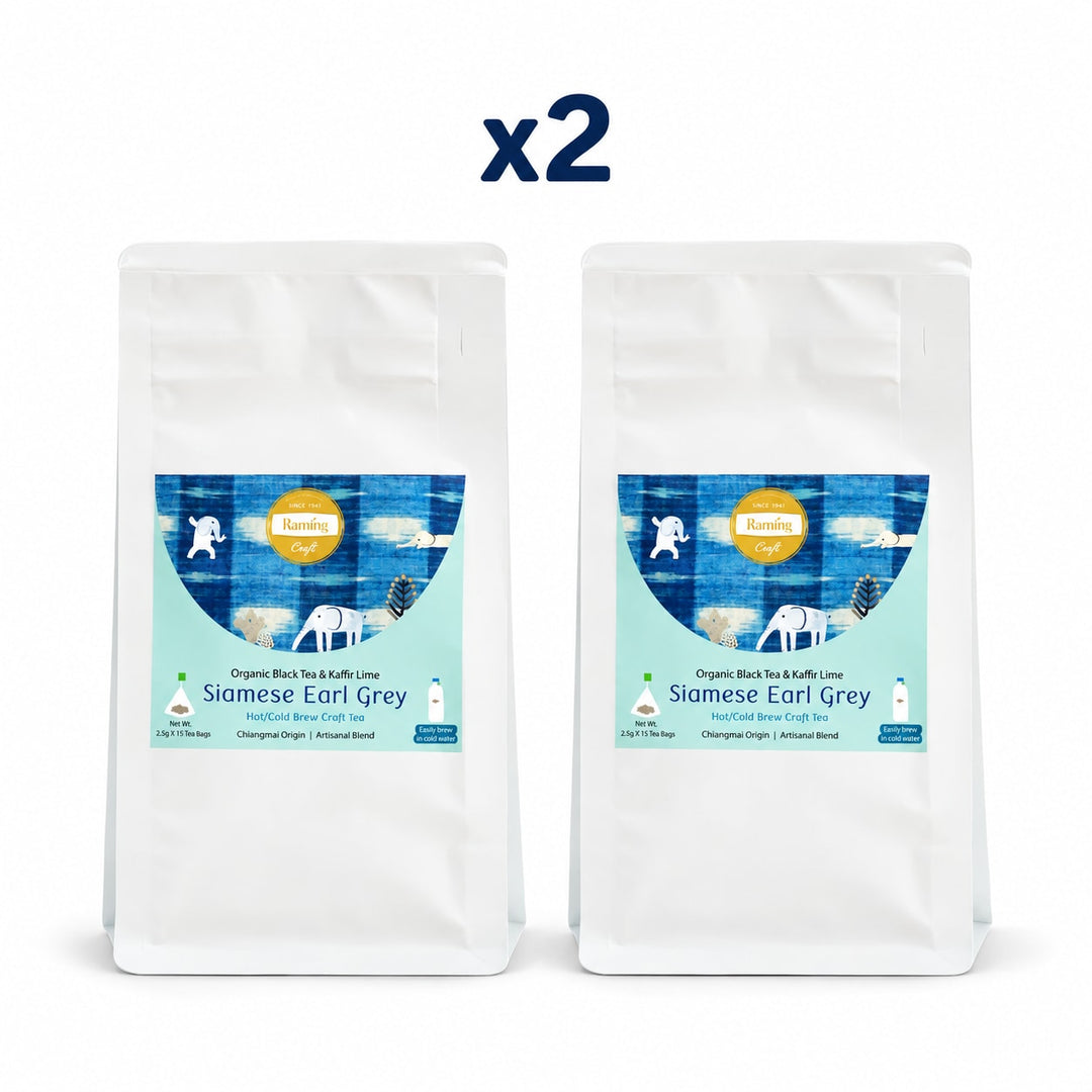 Raming Siamese Earl Grey Craft Tea 15 Tea Bags (37.5 g) — Pack of 2 - product cover