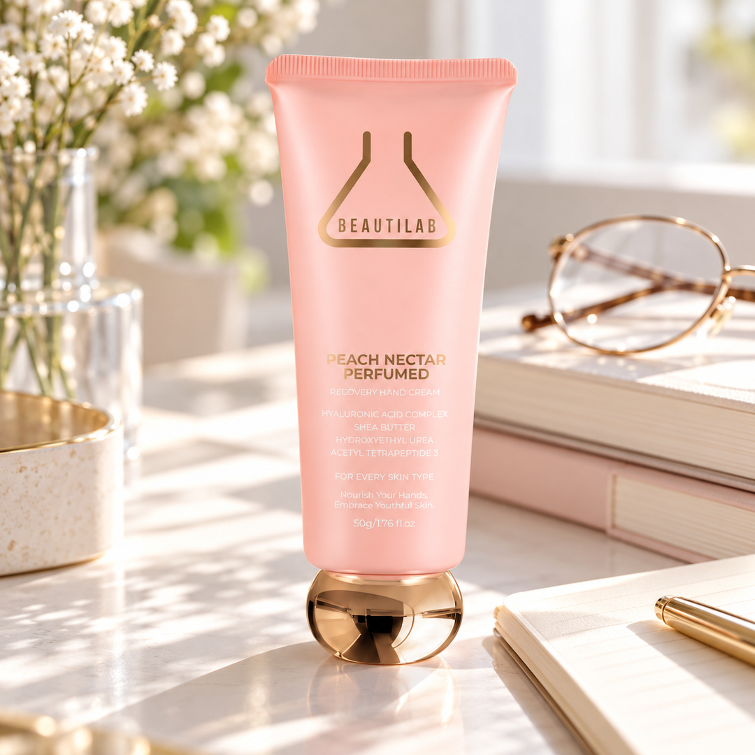 BEAUTILAB Peach Nectar Recovery Hand Cream — retail product reference