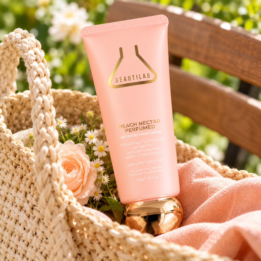 BEAUTILAB Peach Nectar Recovery Hand Cream — retail product reference