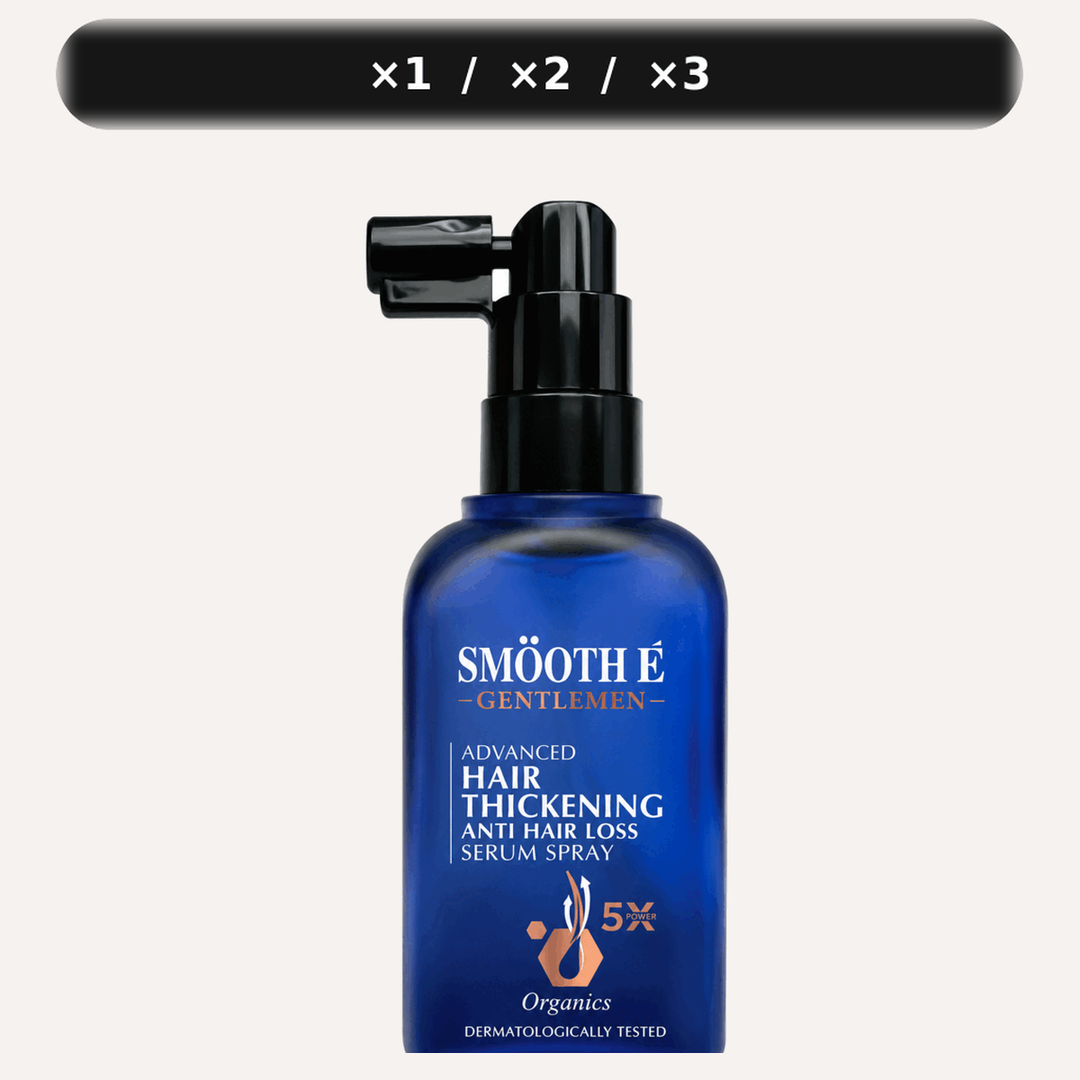 One Smooth E Gentlemen Hair Thickening Serum Spray 50 ml product with 1, 2 or 3 bottles choices