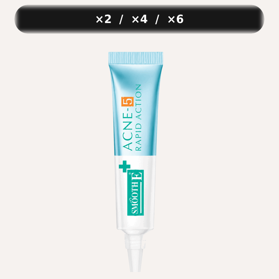 One Smooth E Acne-5 Rapid Action Hydrogel 10 g product with 2, 4 or 6 tubes choices