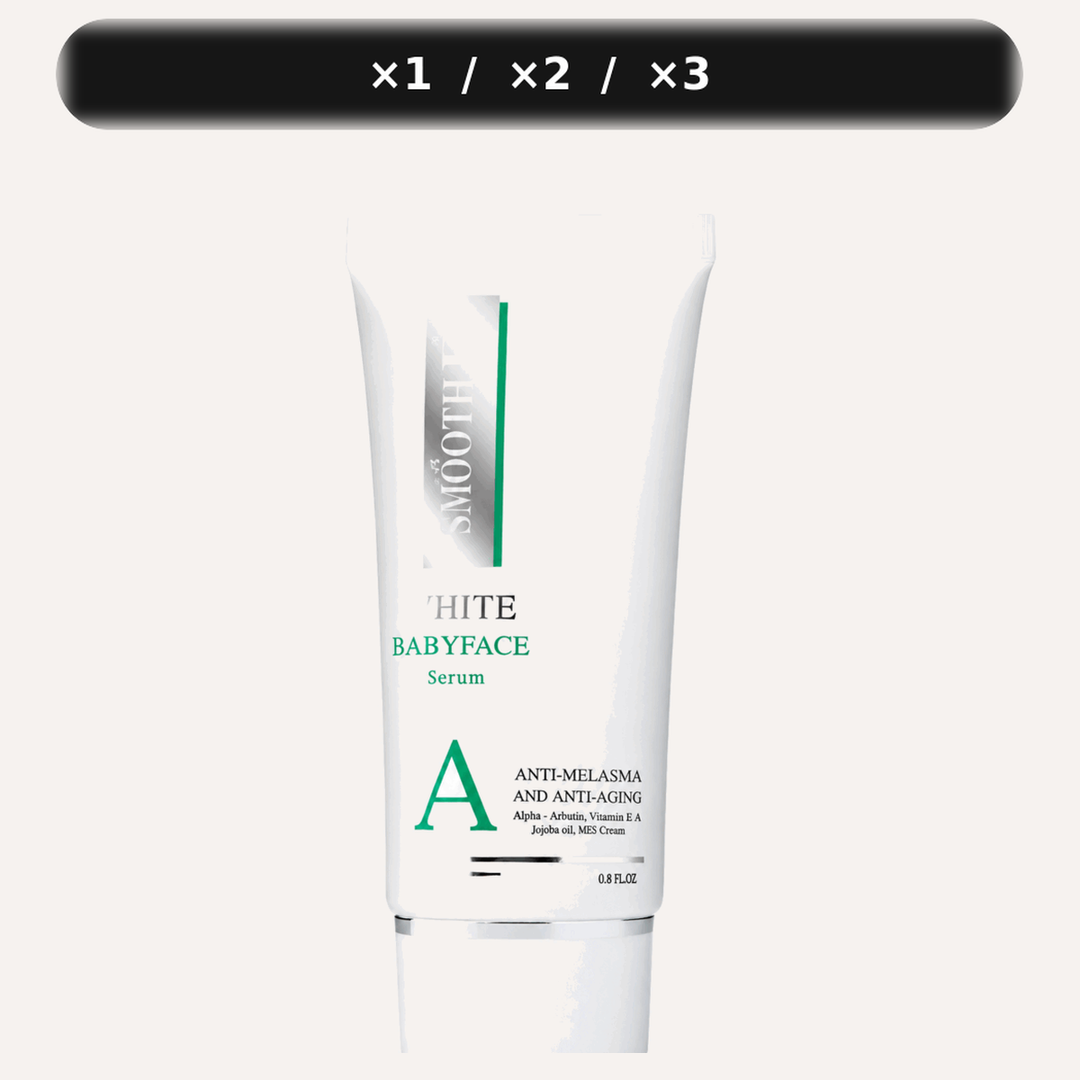 One Smooth E White Babyface Serum A 0.8 fl oz product with 1, 2 or 3 tubes choices