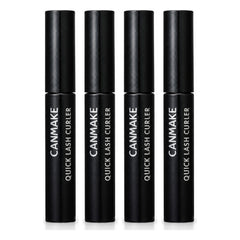 CANMAKE Quick Lash Curler | 4 Packs | 3.4 g Each — 4 separate retail units shown on white background