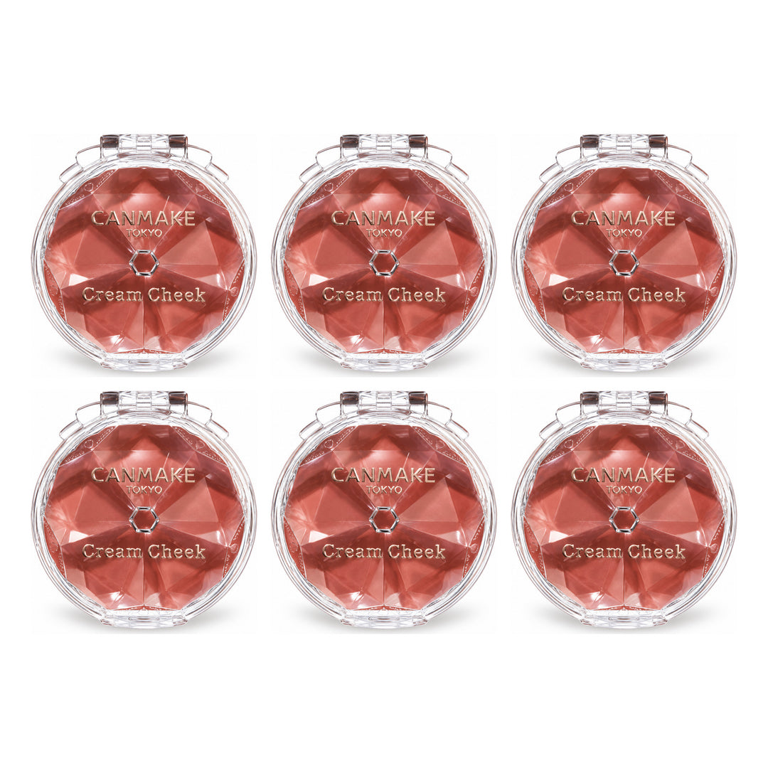 CANMAKE Cream Cheek | 6 Packs — 6 separate retail units shown on white background