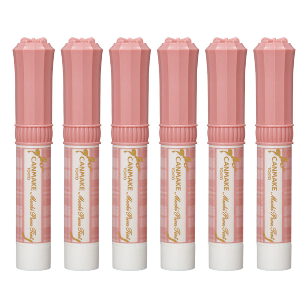 CANMAKE Muchi Puru Tint | 6 Packs | 2.5 g Each — 6 separate retail units shown on white background