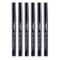CANMAKE Slim Liquid Eyeliner | 6 Packs | 0.7 ml Each — 6 separate retail units shown on white background