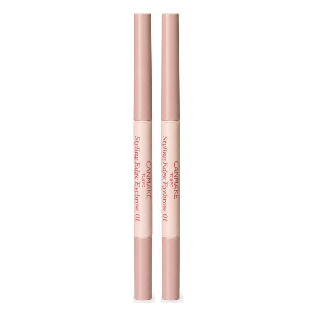 CANMAKE Styling Edge Eyebrow | 2 Packs | 0.13 g Each — 2 separate retail units shown on white background