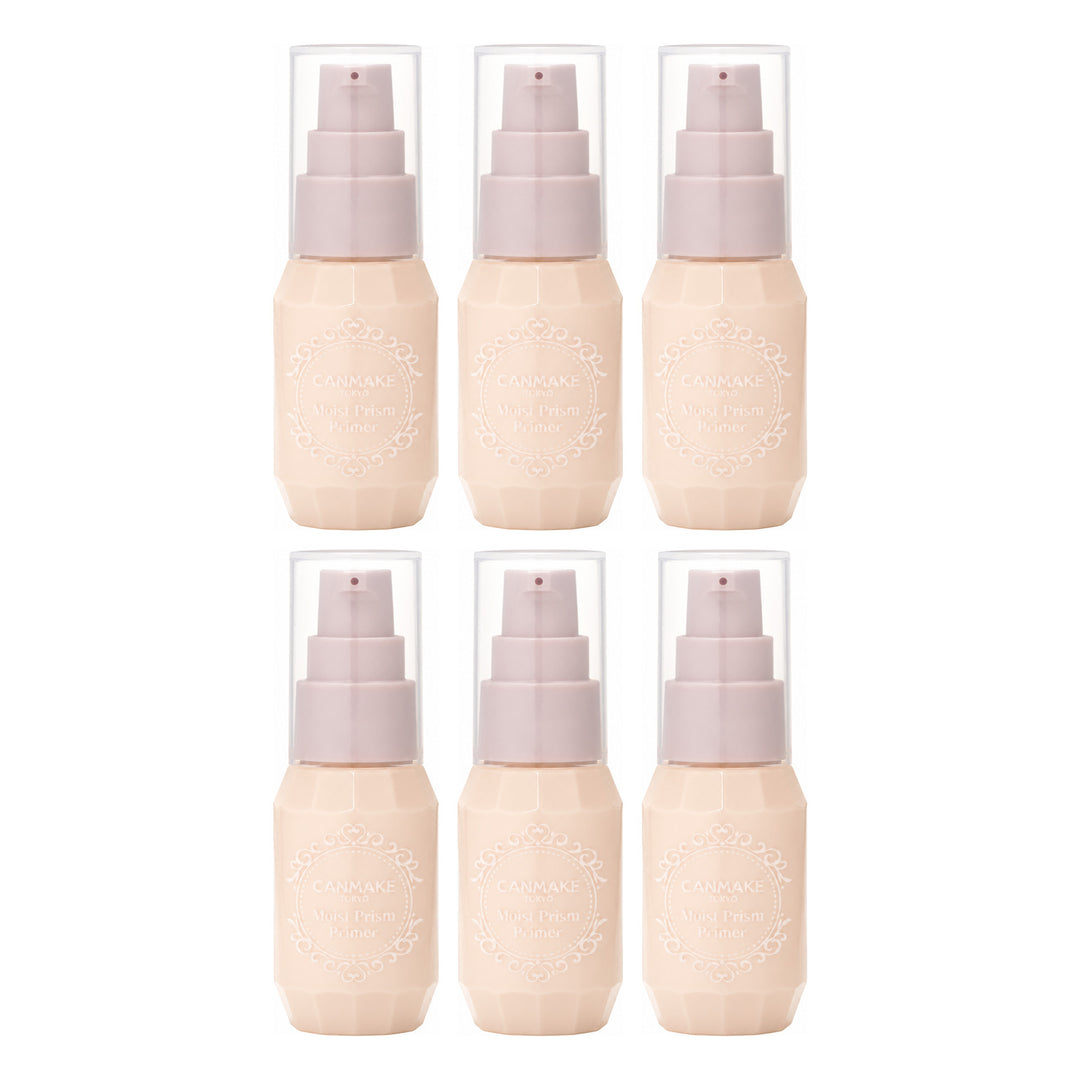 CANMAKE Moist Prism Primer | 6 Packs | 25 g Each — 6 separate retail units shown on white background