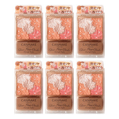 CANMAKE Glow Fleur Cheeks Blend Type | 6 Packs | 5.4 g Each — 6 separate retail units shown on white background