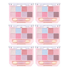 CANMAKE Petit Palette Eyes Sparkling | 6 Packs | 2.4 g Each — 6 separate retail units shown on white background