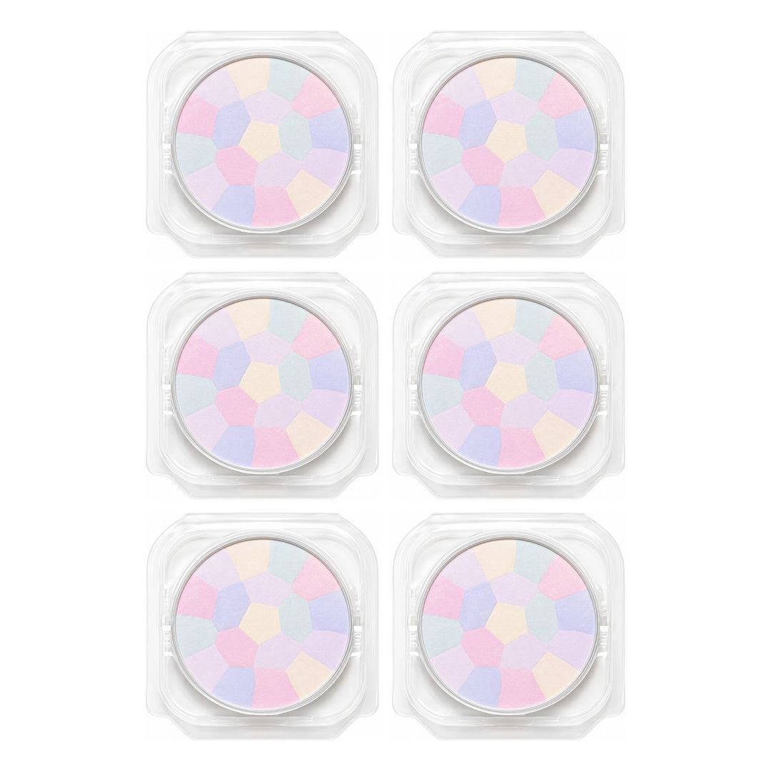 CANMAKE Illuminating Finish Powder Abloom Refill | 6 Packs | 6.5 g Each — 6 separate retail units shown on white background