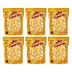 Caju Authentic Freeze-Dried Durian | 6 Pouchs | 150 g Each — 6 separate retail units shown on white background