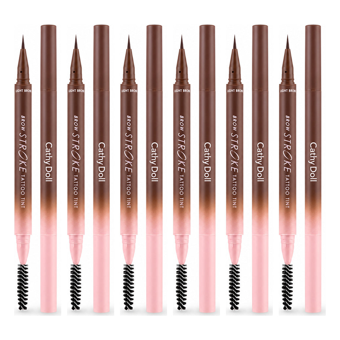 Cathy Doll Brow Stroke Tattoo Tint | 6 Packs — 6 separate retail units shown on white background