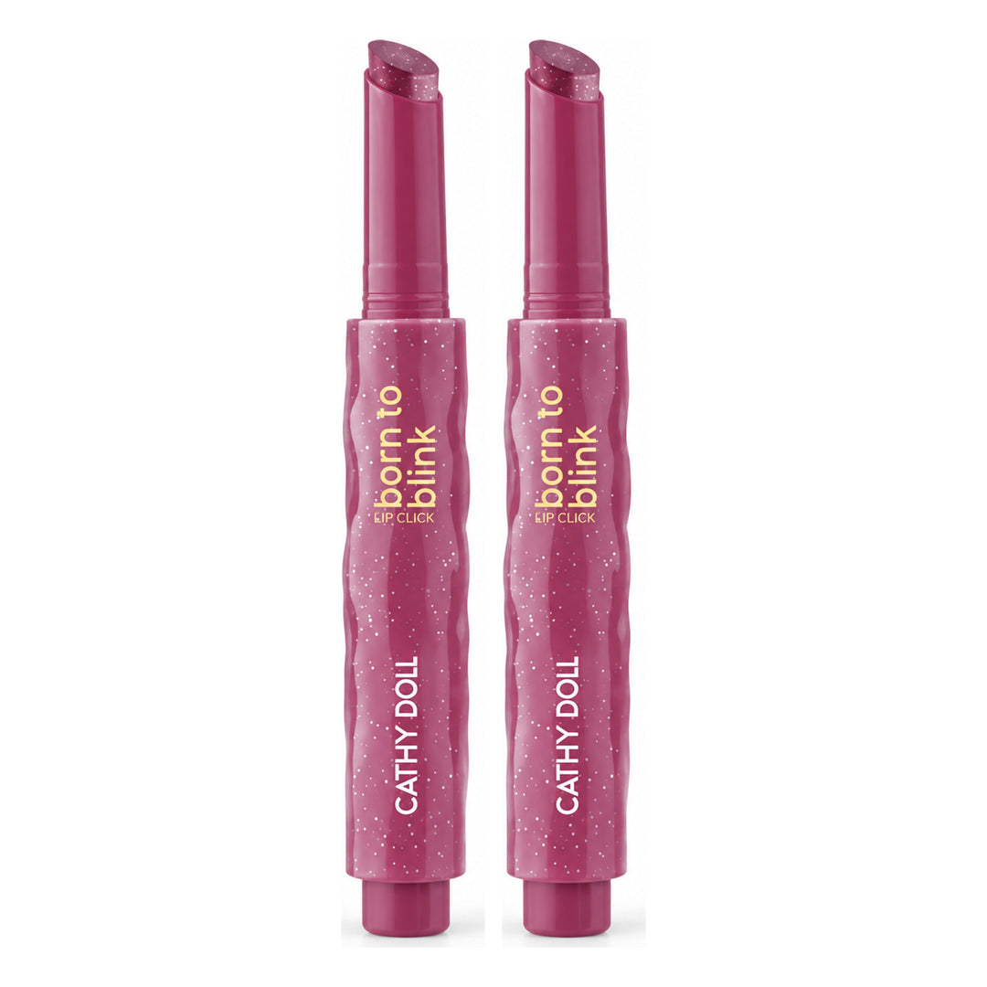 Cathy Doll Born To Blink Lip Click 2g | 2 Packs — 2 separate retail units shown on white background
