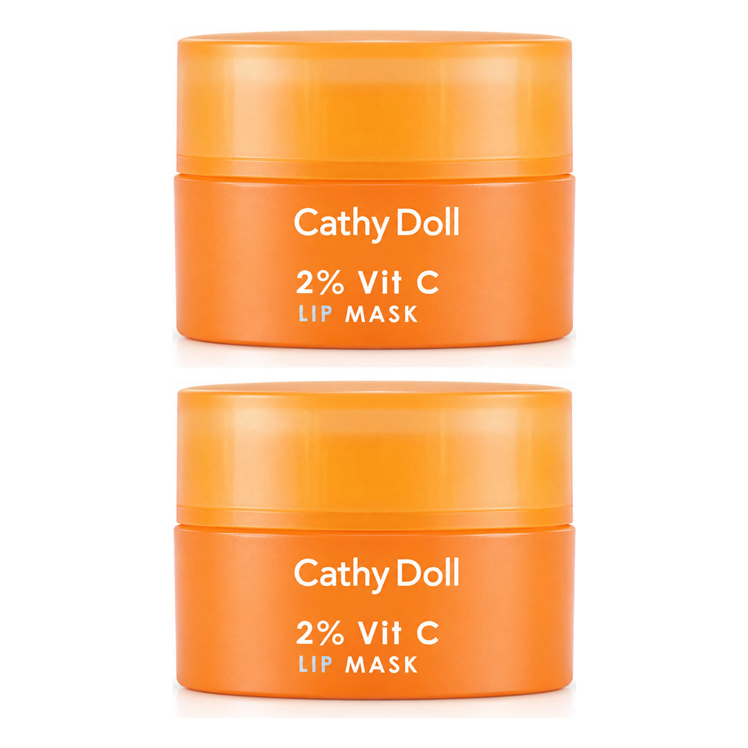 Cathy Doll 2% Vit C Lip Mask 4.5g | 2 Packs — 2 separate retail units shown on white background