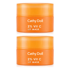 Cathy Doll 2% Vit C Lip Mask 4.5g | 2 Packs — 2 separate retail units shown on white background