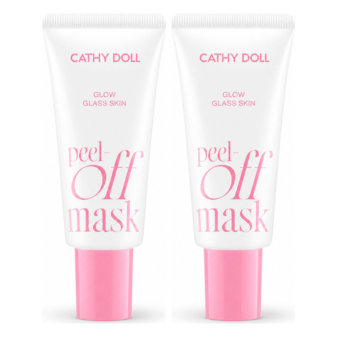 Cathy Doll Glow Glass Skin Peel-Off Mask 50ml | 2 Packs — 2 separate retail units shown on white background
