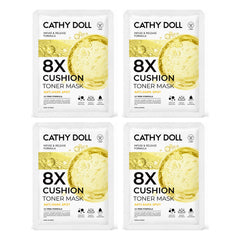 Cathy Doll 8X Cushion Toner Mask Anti Dark Spot 25g | 4 Packs — 4 separate retail units shown on white background