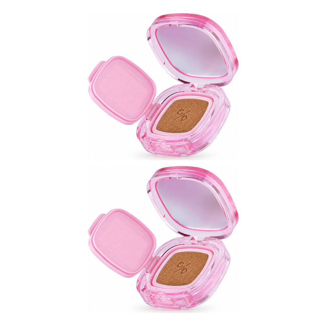 Cathy Doll One Tap Cover Matte Cushion SPF50+ PA++++ 12g | 2 Packs — 2 separate retail units shown on white background