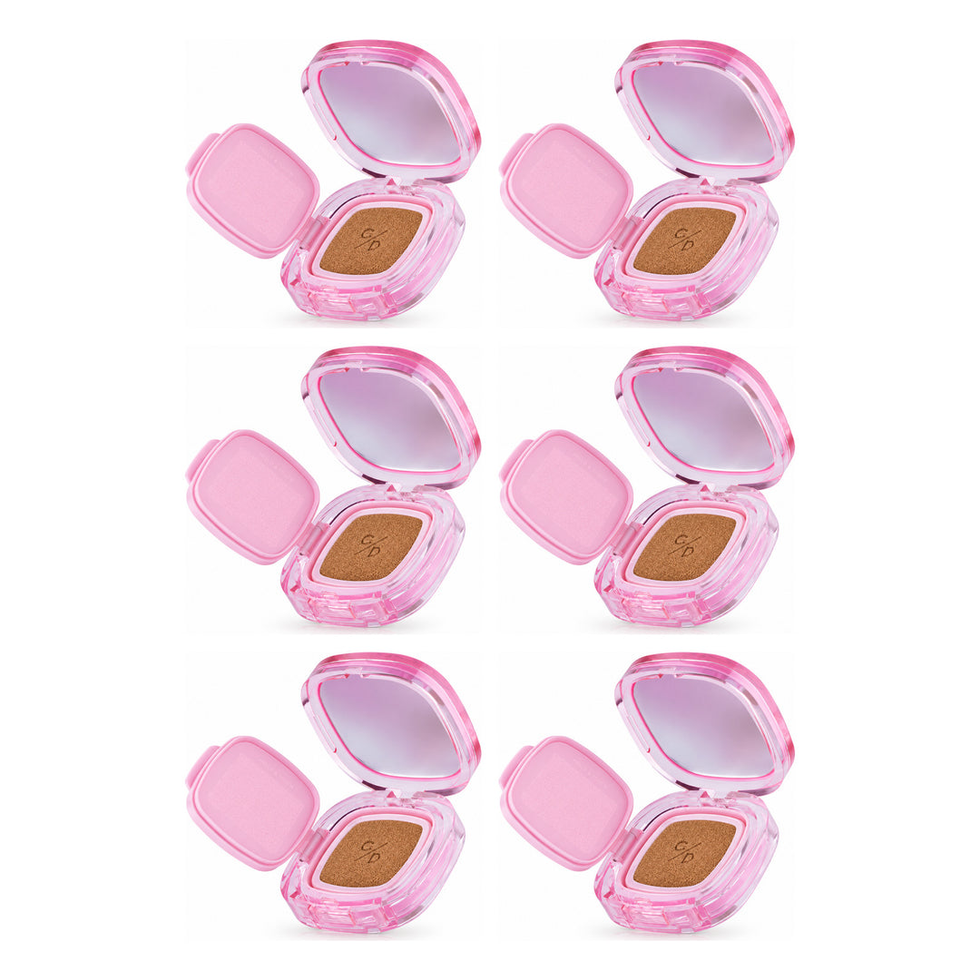 Cathy Doll One Tap Cover Matte Cushion SPF50+ PA++++ 12g | 6 Packs — 6 separate retail units shown on white background