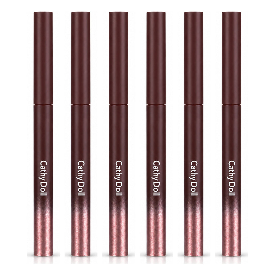 Cathy Doll Ultra Slim Gel Liner 0.07g | 6 Packs — 6 separate retail units shown on white background