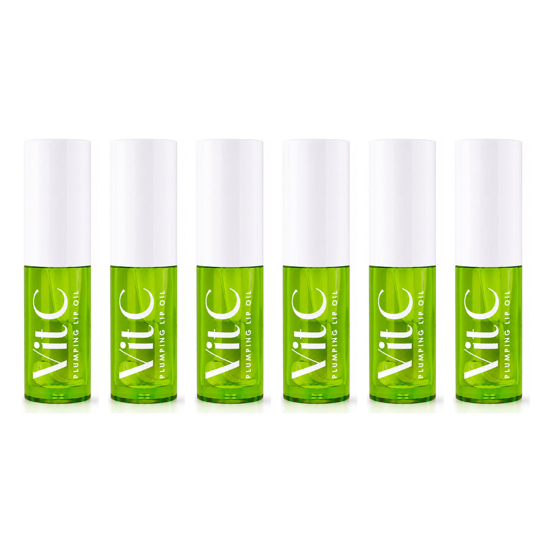 Cathy Doll Vit C Plumping Lip Oil 2.4g | 6 Packs — 6 separate retail units shown on white background