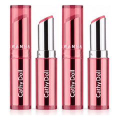 Cathy Doll Wanna Shine Lipstick 3g | 2 Packs — 2 separate retail units shown on white background