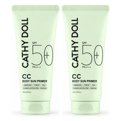 Cathy Doll CC Body Sun Primer SPF50+ PA++++ 50ml | 2 Packs — 2 separate retail units shown on white background