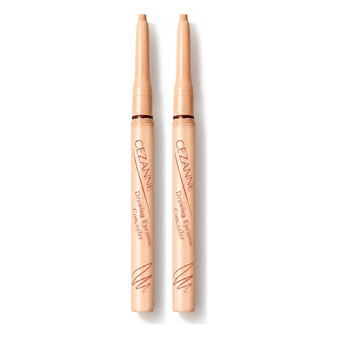 CEZANNE Drawing Eyezone Concealer | 2 Packs — 2 separate retail units shown on white background