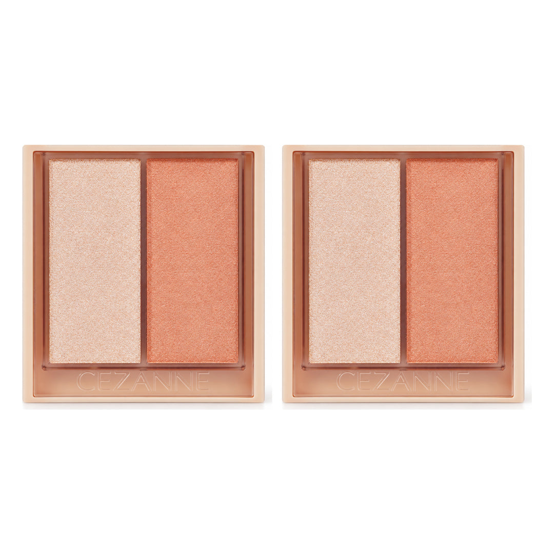 CEZANNE Face Glow Color | 2 Packs — 2 separate retail units shown on white background