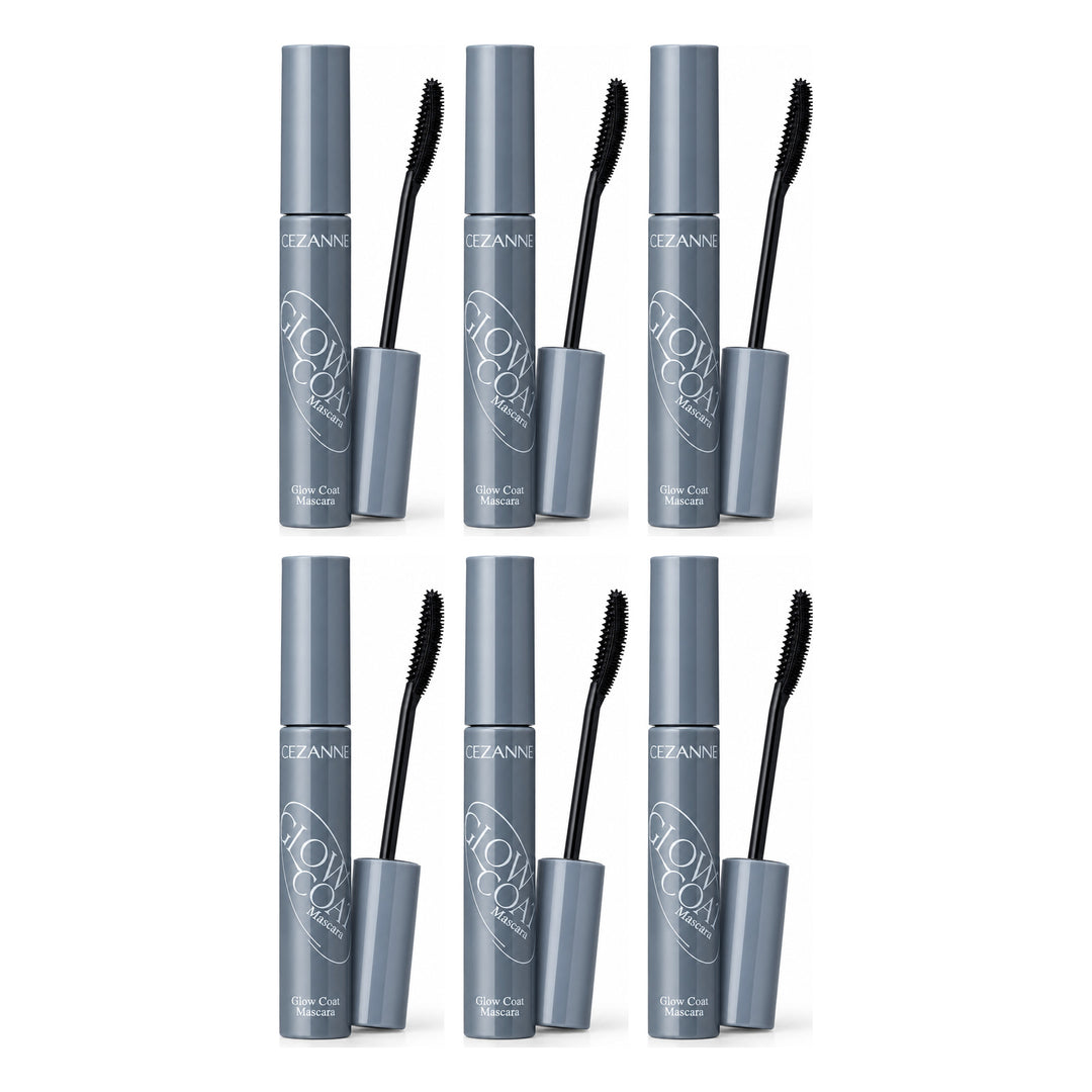 CEZANNE Glow Coat Mascara | 6 Packs — 6 separate retail units shown on white background