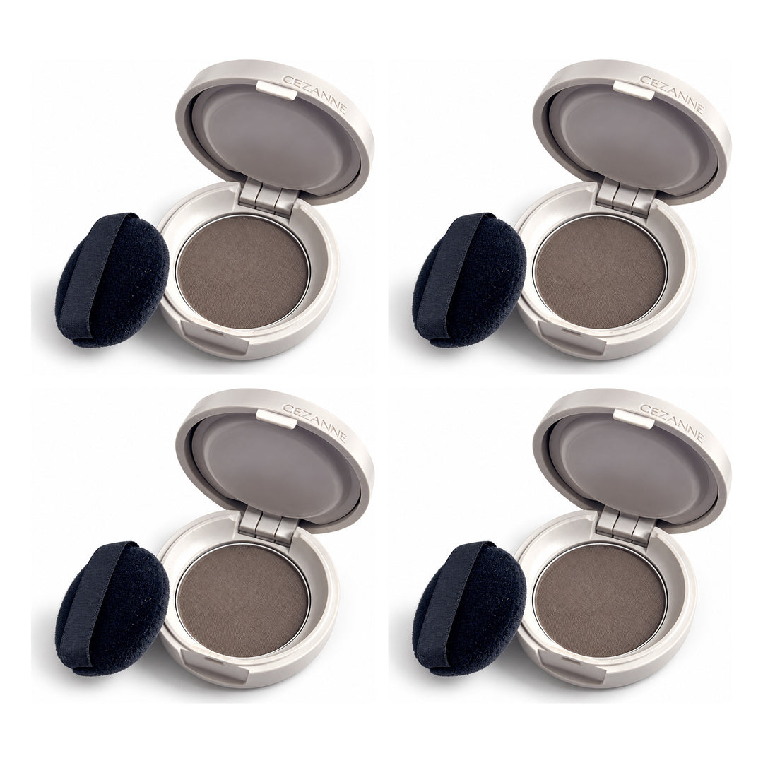 CEZANNE Hair Makeup Powder | 4 Packs — 4 separate retail units shown on white background