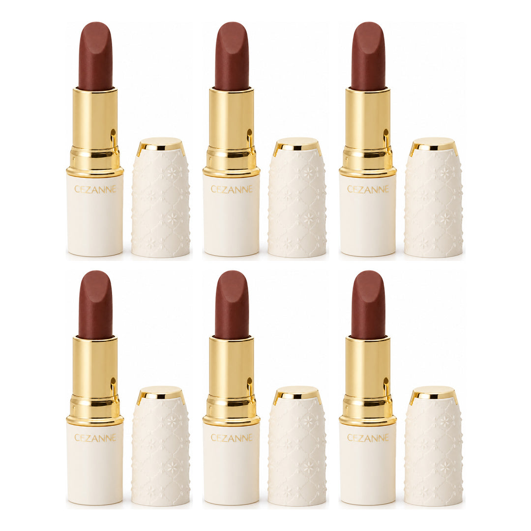 CEZANNE Lasting Lip Color N | 6 Packs — 6 separate retail units shown on white background