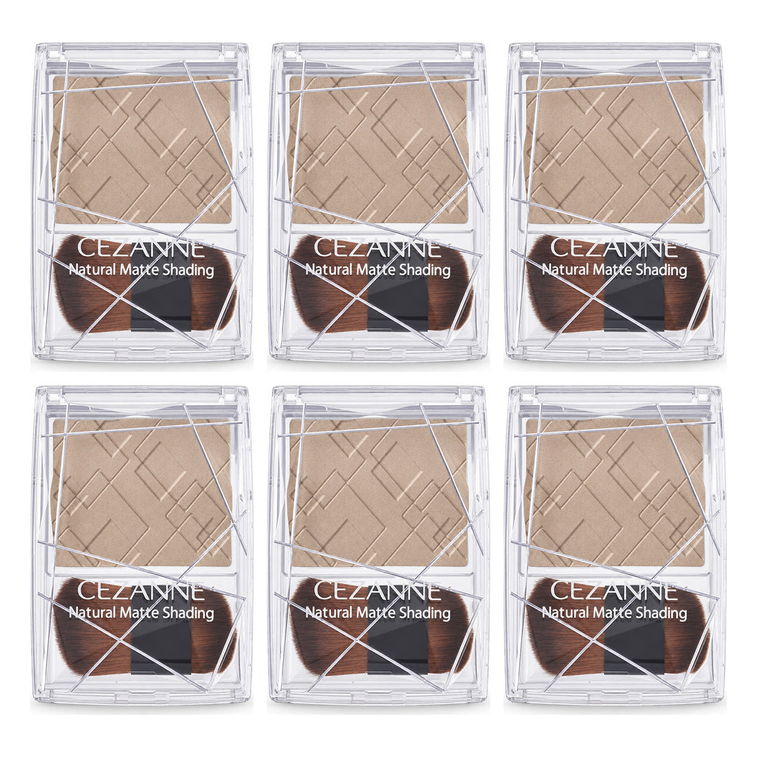 CEZANNE Natural Matte Shading | 6 Packs — 6 separate retail units shown on white background