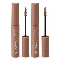 CEZANNE Slim Eyebrow Color Mascara | 2 Packs — 2 separate retail units shown on white background