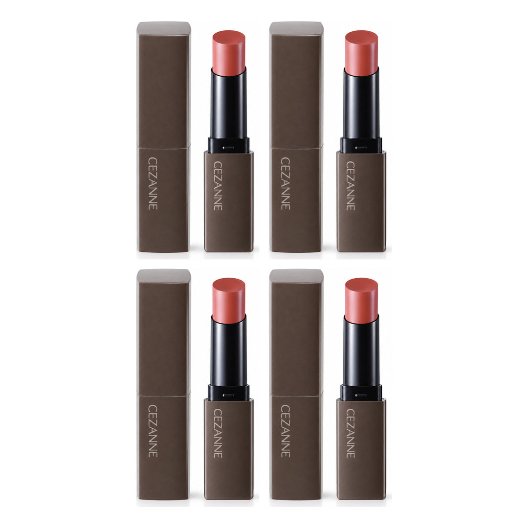 CEZANNE Lip Color Shield | 4 Packs — 4 separate retail units shown on white background