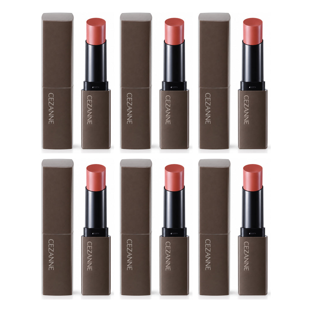 CEZANNE Lip Color Shield | 6 Packs — 6 separate retail units shown on white background