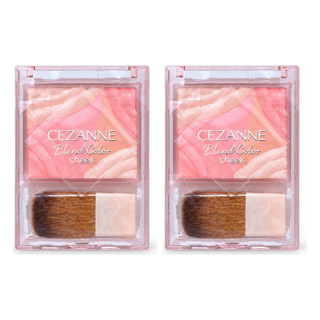 CEZANNE Blend Color Cheek | 2 Packs — 2 separate retail units shown on white background