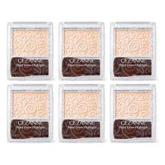 CEZANNE Pearl Glow Highlight | 6 Packs — 6 separate retail units shown on white background
