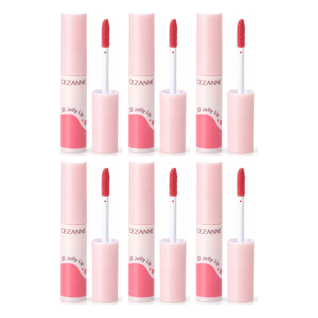 CEZANNE 3D Jelly Lip | 6 Packs — 6 separate retail units shown on white background
