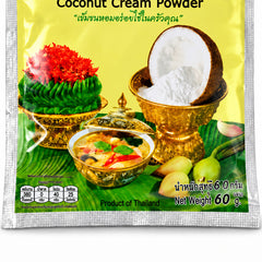 Chao Thai Coconut Cream Powder 60g — supplementary product photograph; decorative props are not included