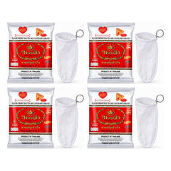 ChaTraMue Original Thai Tea Classic 400 g with Filter | 4 Packs — 4 separate retail units shown on white background