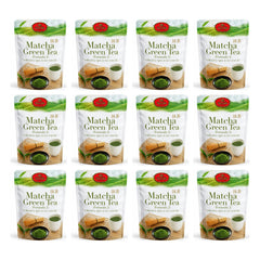 ChaTraMue Matcha Green Tea Formula 2 100 g | 12 Packs — 12 separate retail units shown on white background