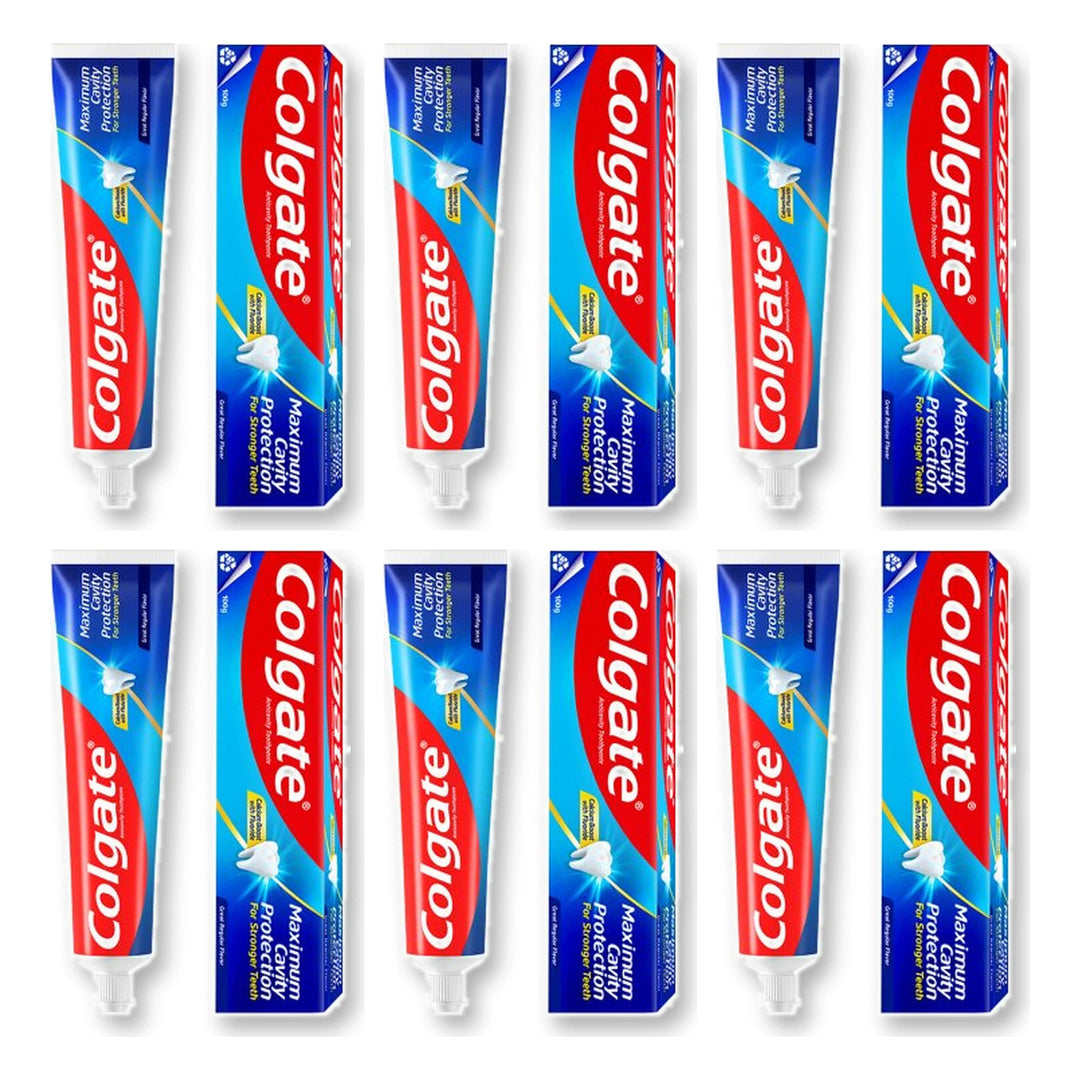 Colgate Anticavity Regular Toothpaste 100 g | 6 Packs — 6 separate retail units shown on white background