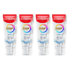 Colgate Total Active Prevention+ Whitening Toothpaste 150 g | 4 Packs — 4 separate retail units shown on white background