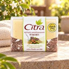 CITRA SOAP THANAKA WHITENING SCRUB — illustrative setting, decorative props excluded