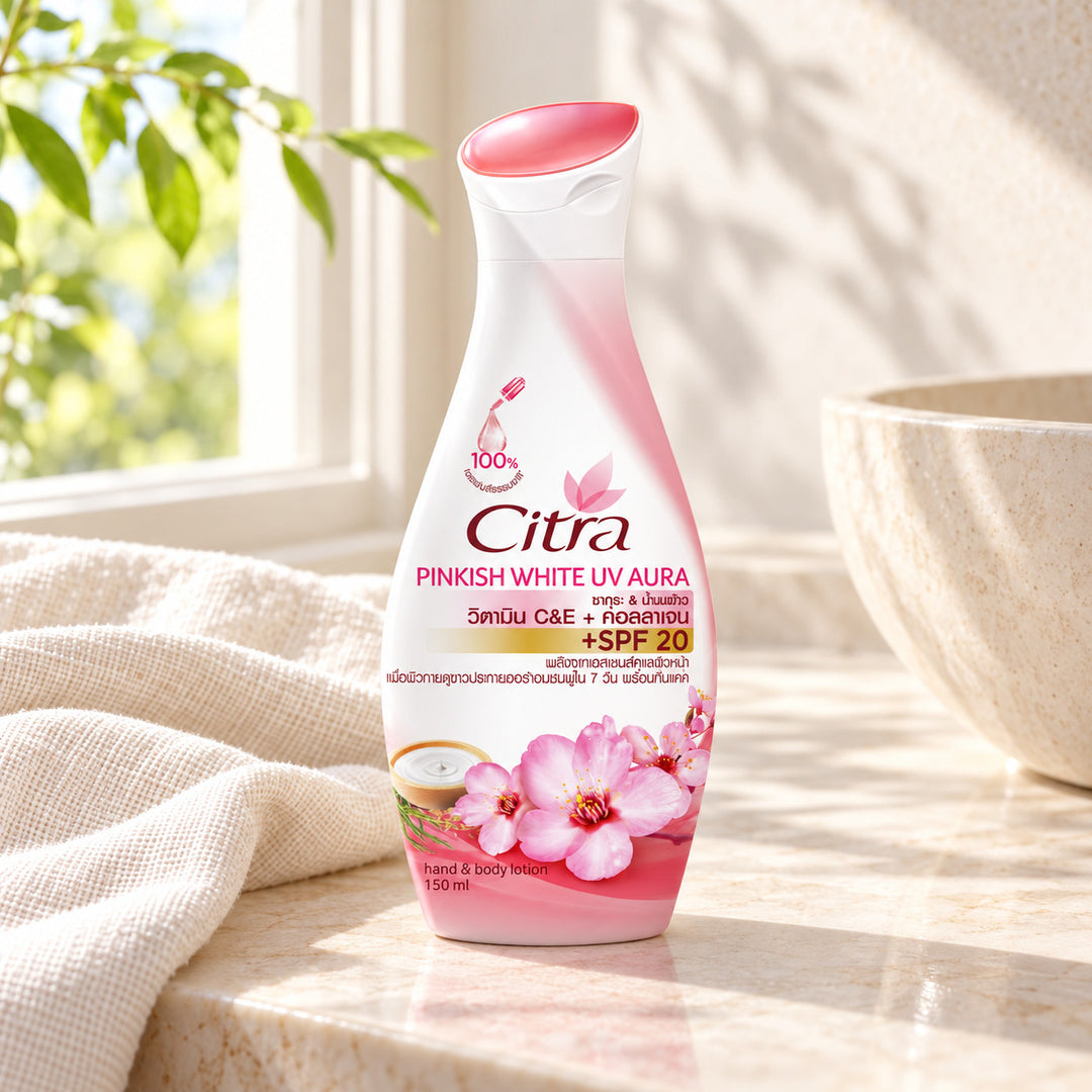 CITRA PINKISH WHITE UV AURA — illustrative setting, decorative props excluded