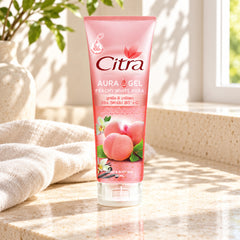 CITRA PEACHY WHITE AURA GEL — illustrative setting, decorative props excluded